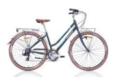 Bianchi T0019-L 21 Vites Kadın Şehir Bisikleti Dark Grey-Lila 43 cm