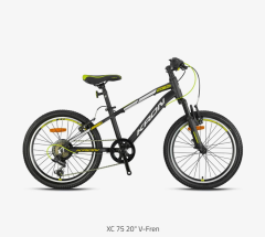 Kron XC75 20 Jant Erkek Çocuk Bisikleti Mat Siyah-Neon Turuncu