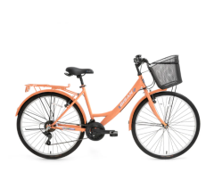 Bisan Lotus 24 Jant Şehir Bisikleti Mercan 44 cm