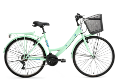 Bisan Lotus 24 Jant Şehir Bisikleti Mint Yeşil 44 cm