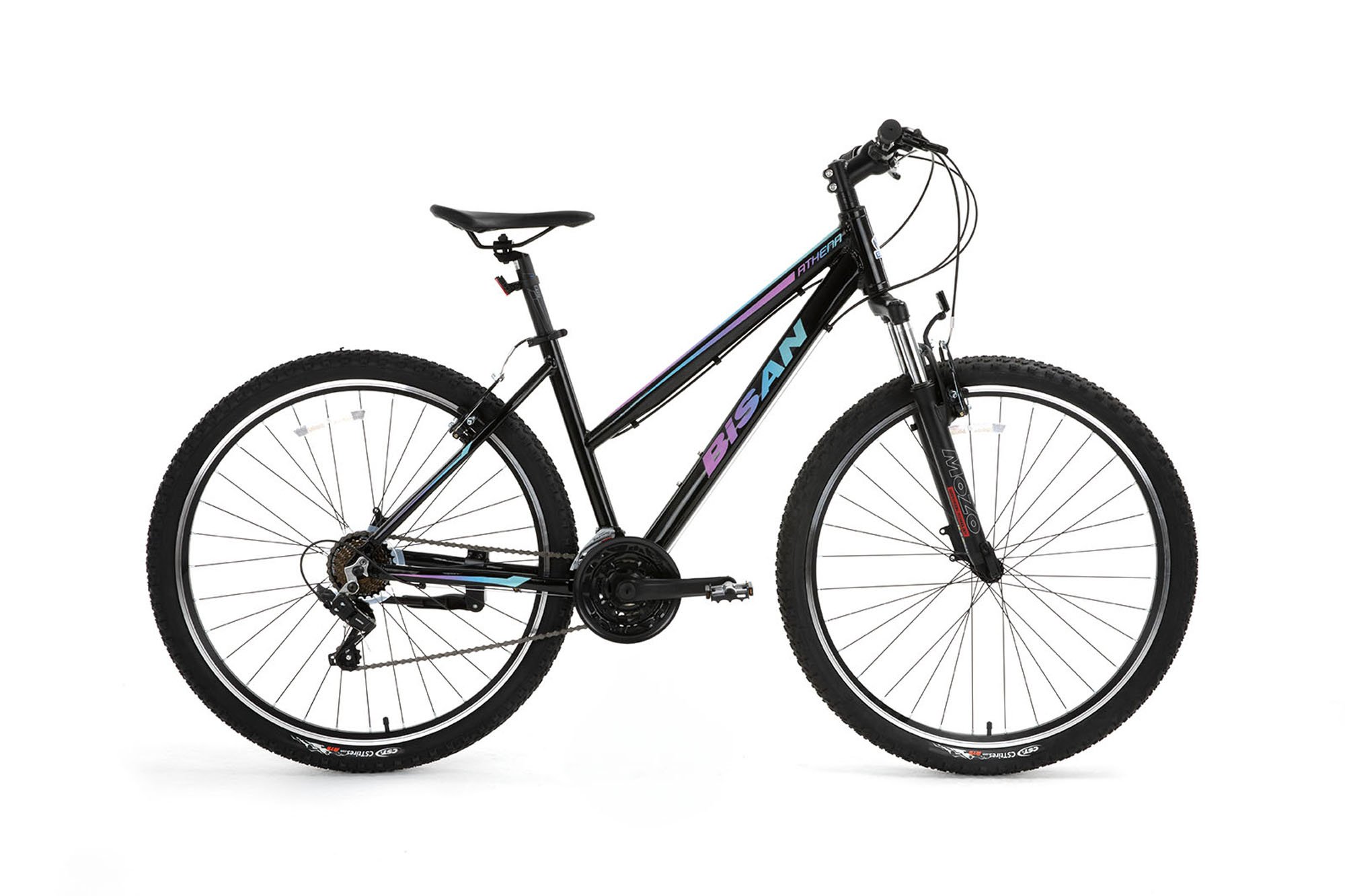 Bisan Athena 26 Jant HD Dağ Bisikleti Siyah-Mor/Mavi 43 cm