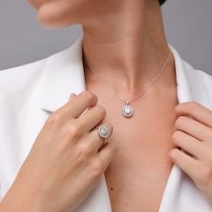 0.54 Karat Pırlanta Kolye
