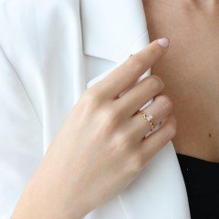 0.23 Karat Pırlanta Yüzük -Hearts