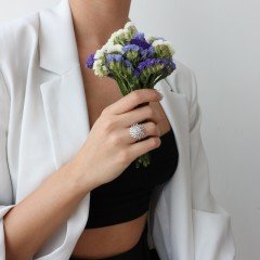 1.07 Karat Pırlanta Yüzük -Helianthus