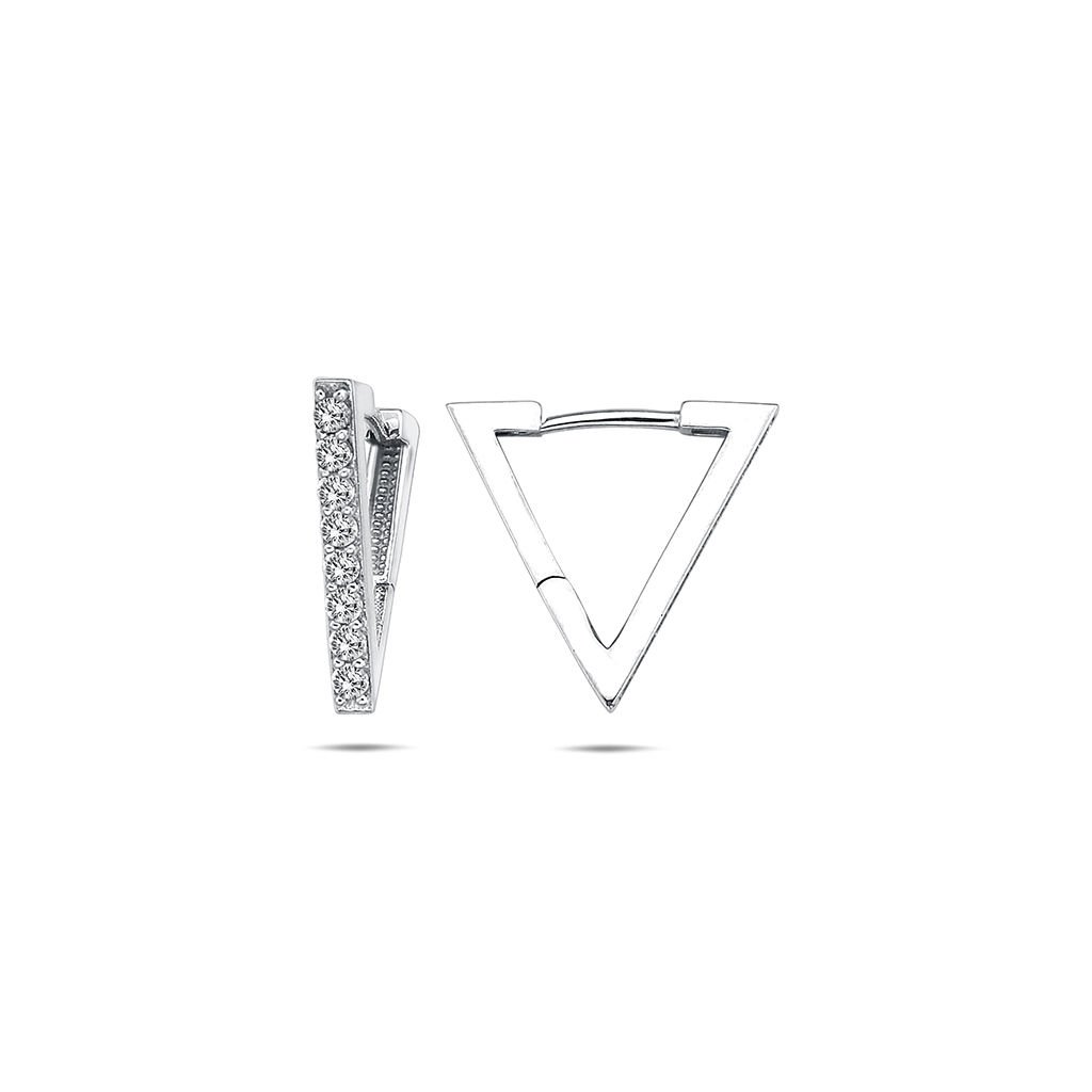 14 Ayar Altın Küpe - Triangle 2