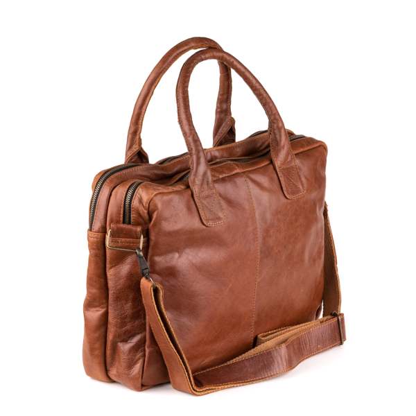Amsterdam Deri Laptop Çantası 17 İnç - Chill-Line Dark Brown