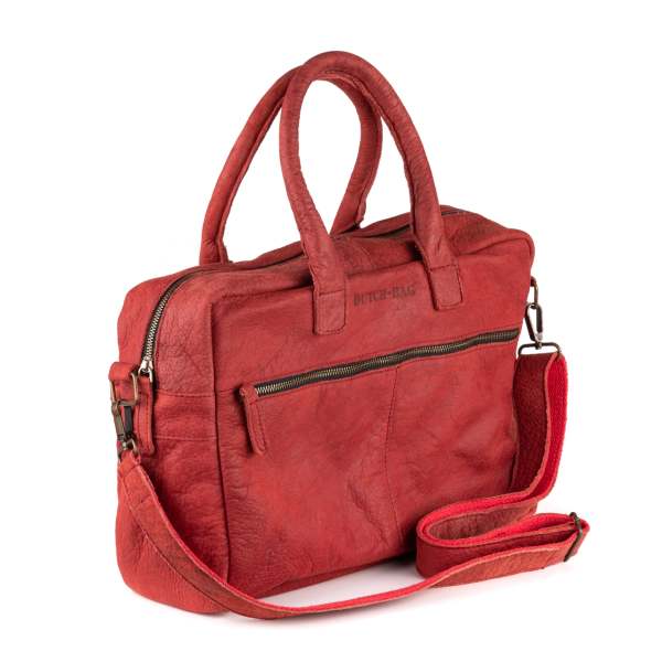 Breda Deri Laptop Çantası 17 İnç - Kenia Burgundy