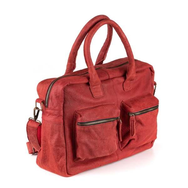 Breda Deri Laptop Çantası 17 İnç - Kenia Burgundy
