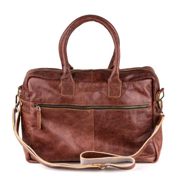 Breda Deri Laptop Çantası 17 İnç - Chill-Line Dark Brown