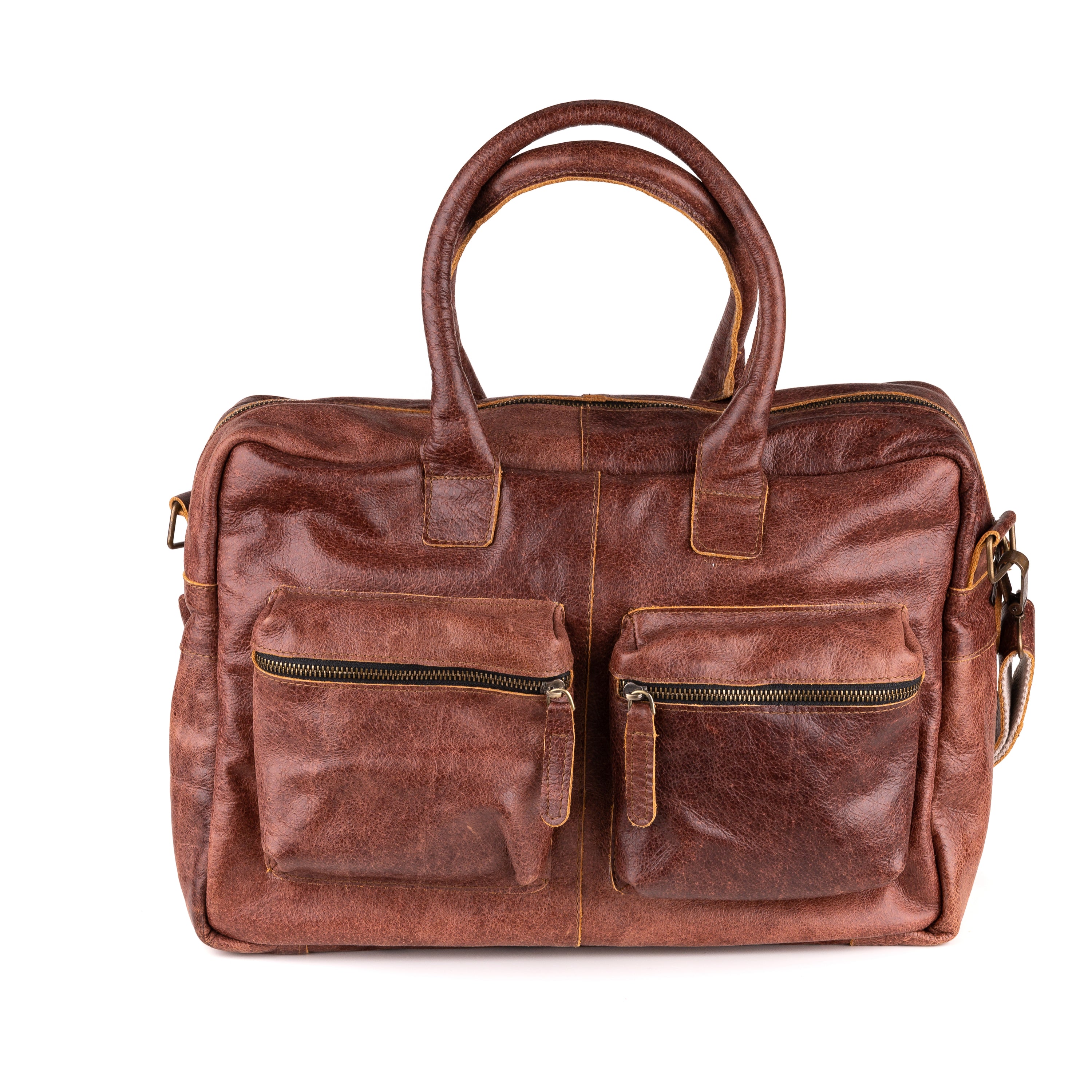 Breda Deri Laptop Çantası 17 İnç - Chill-Line Dark Brown