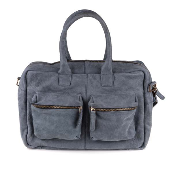 Breda Deri Laptop Çantası 17 İnç - Concrete Denim