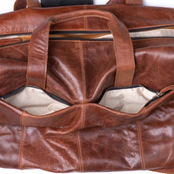 Zwolle Deri Spor ve Seyahat Çantası - Chill-line Dark Brown
