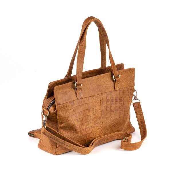 Arnhem Kadın Kol Çantası - Croco Sudan Brown