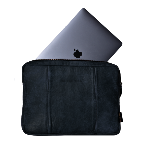 Deri Bilgisayar Kılıfı 15'' - Concrete Black
