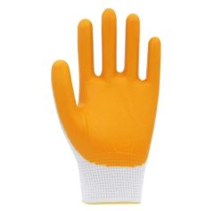 Beybi PN3 Polyester Örme Nitril İş Eldiveni  sarı 12' li