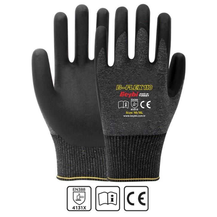 Beybi B-FLEX 110 Köpük Nitril İş Eldiveni 12 li