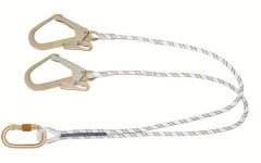 Kİ231 Çift Kollu Statik Halatlı Lanyard Büyük Kancalı