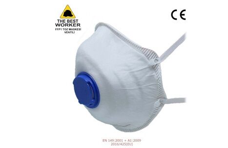 TBW FFP1  Ventilli Toz Maskesi (20 adet)