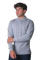 Polo Yaka İki İplik Sweatshirt