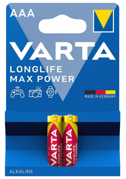 Varta 4703 Longlife Max Power Alkalin Aaa İnce Kalem Pil 2'li Paket