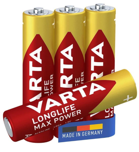Varta 4703 Longlife Max Power Alkalin Aaa İnce Kalem Pil 4'lü Paket