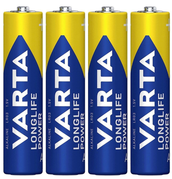 Varta 4903 Longlife Power Alkalin Aaa İnce Kalem Pil 4'lü Paket