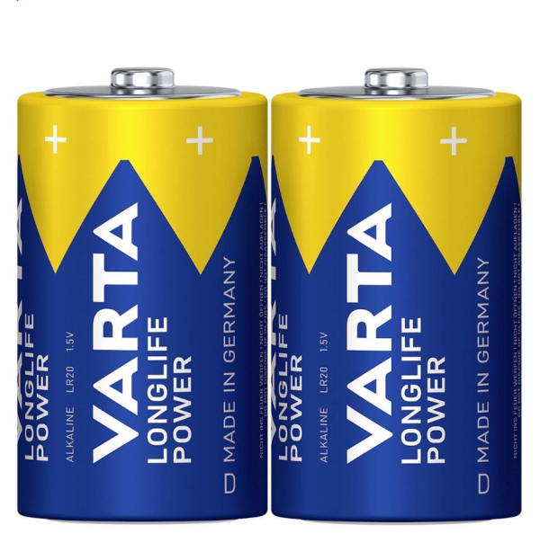 Varta 4920 Longlife Power Alkalin D Büyük Boy Pil 2'li Paket
