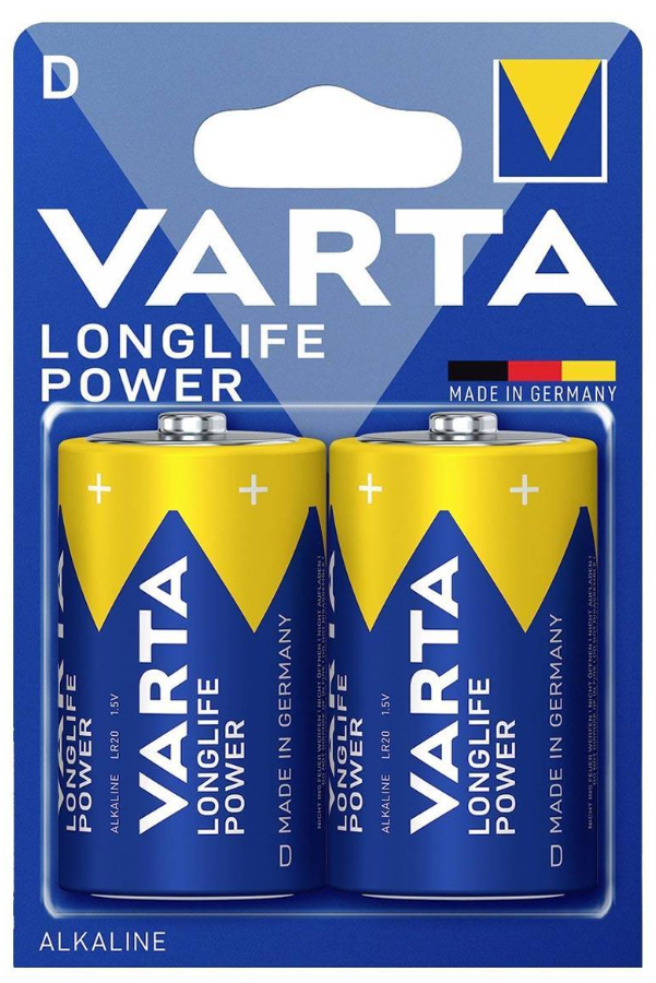 Varta 4920 Longlife Power Alkalin D Büyük Boy Pil 2'li Paket