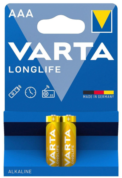 Varta 4103 Longlife Alkalin Aaa İnce Kalem Pil 2'li Paket