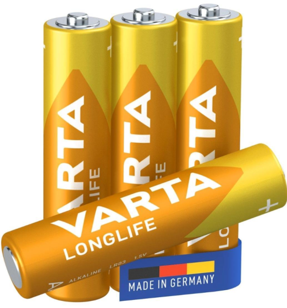 Varta 4103 Longlife Alkalin Aaa İnce Kalem Pil 4'lü Paket