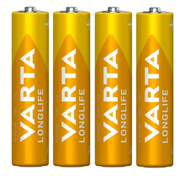 Varta 4103 Longlife Alkalin Aaa İnce Kalem Pil 4'lü Paket