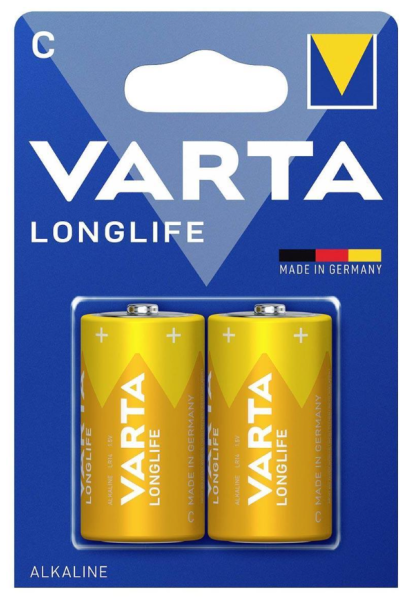 Varta 4114 Longlife Alkalin C Orta Boy Pil 2'li Paket