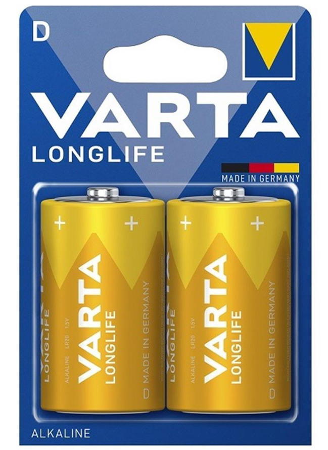 Varta 4120 Longlife Alkalin D Büyük Boy Pil 2'li Paket