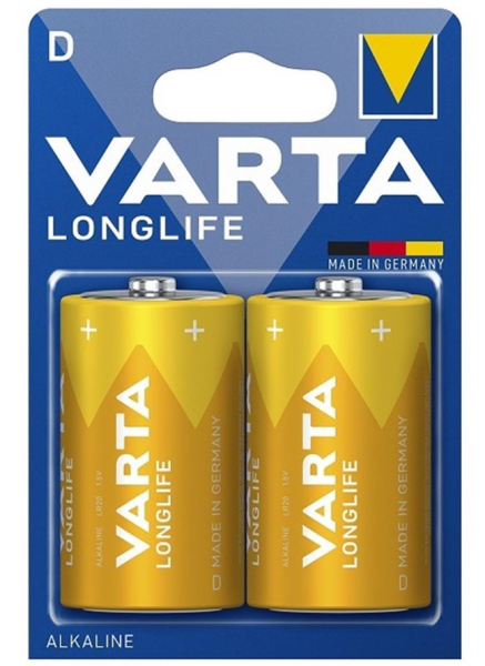 Varta 4120 Longlife Alkalin D Büyük Boy Pil 2'li Paket