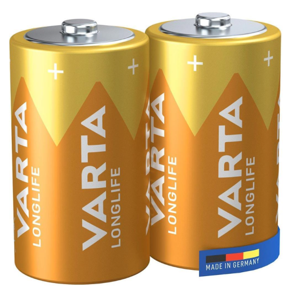 Varta 4120 Longlife Alkalin D Büyük Boy Pil 2'li Paket