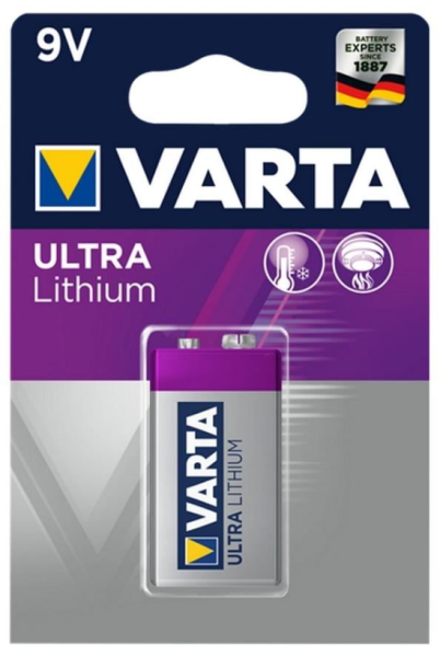 Varta 6122 Lityum 9v Pil
