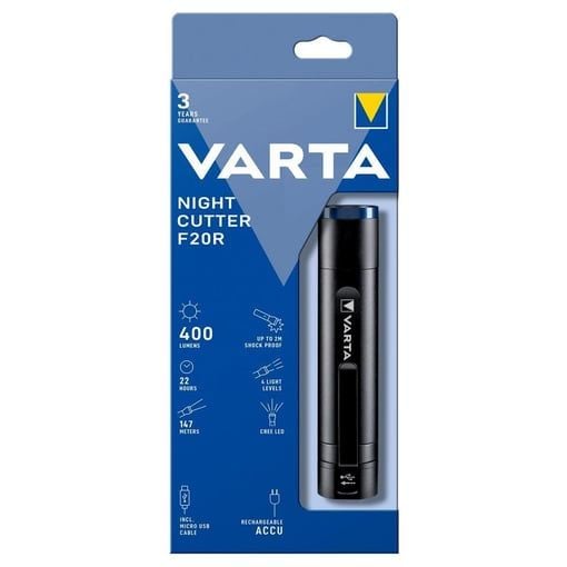 Varta 18900 Night Cutter F20R Şarj Edilebilir El Feneri