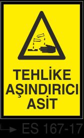 Asit İkaz Ve Uyarı Levhaları
