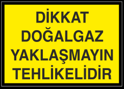 Doğal Gaz ve Gaz Uyarı Levhaları
