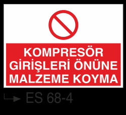 Kompresör Uyarı Levhaları