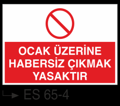 Ocak-Haddehane-Döküm İkaz Levhaları
