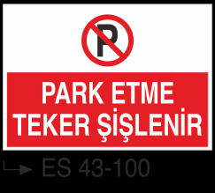 Park Yasağı Levhaları