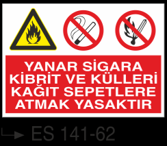 Sigara İkaz Uyarı Levhası