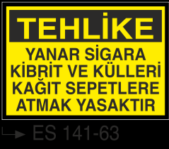 Sigara İkaz Uyarı Levhası