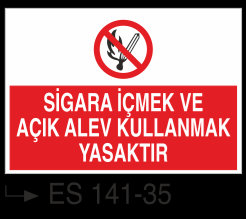 Sigara İkaz Uyarı Levhası