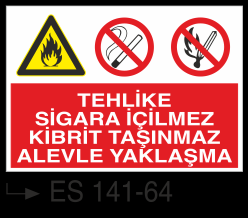 Sigara İkaz Uyarı Levhası