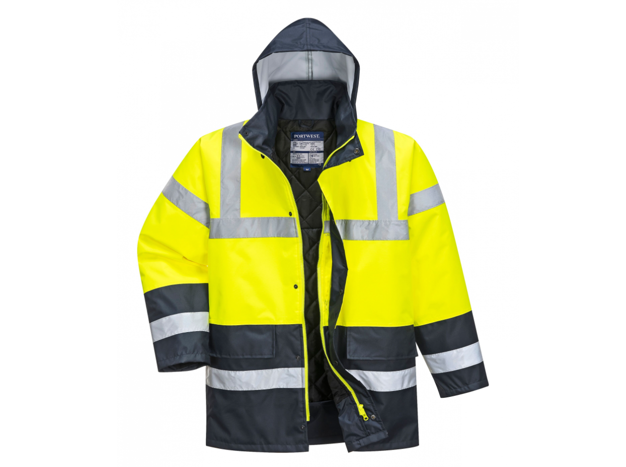 Portwest S466  Hi-Vis Çift Renkli Trafik Parka