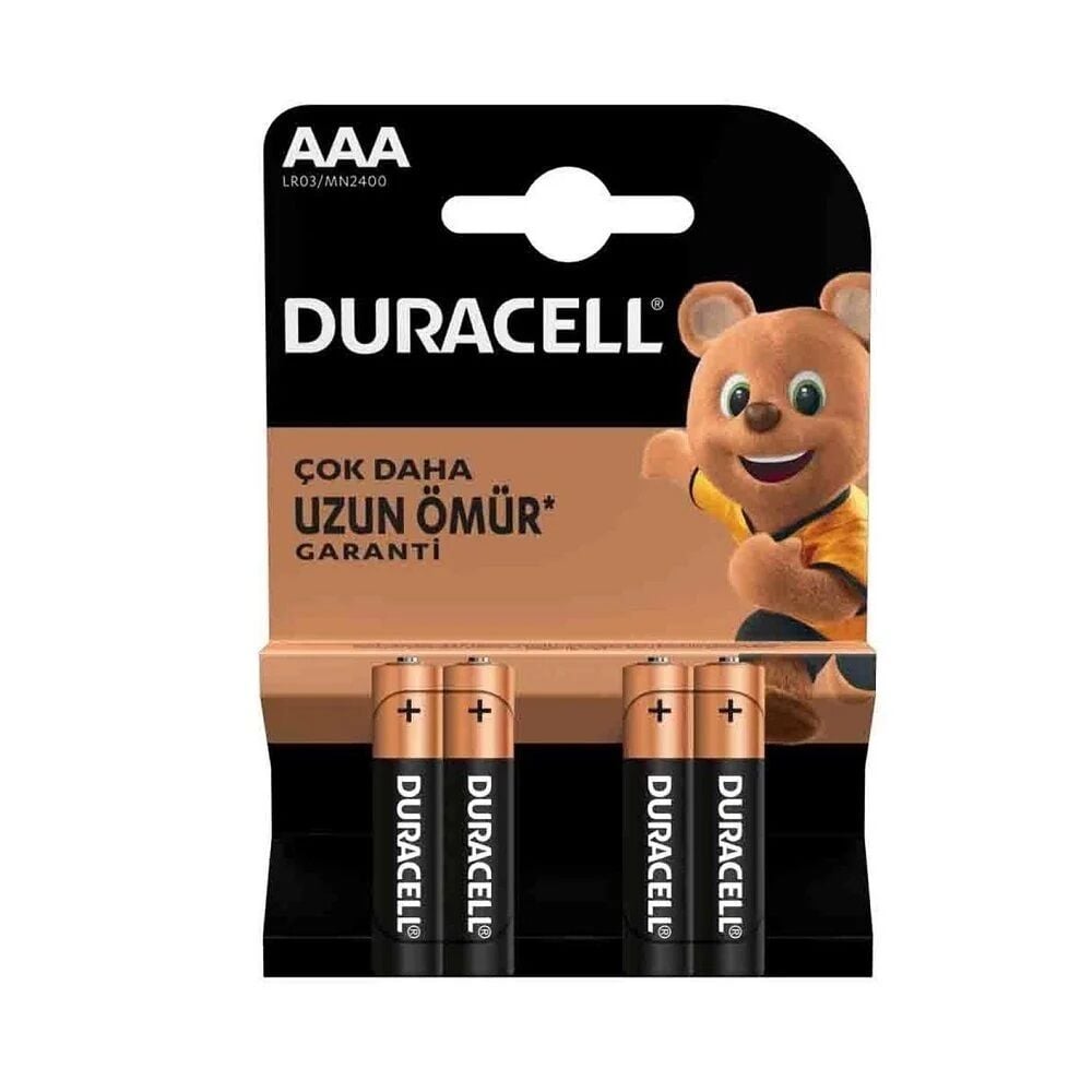 Duracell Basic İnce Kalem Pil 4'lü AAA