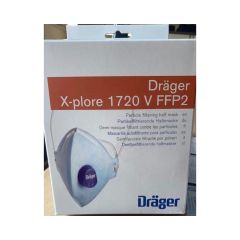 DRAGER X-PLORE 1720 FFP2 V D VENTİLLİ TOZ MASKESİ (10 ADET)