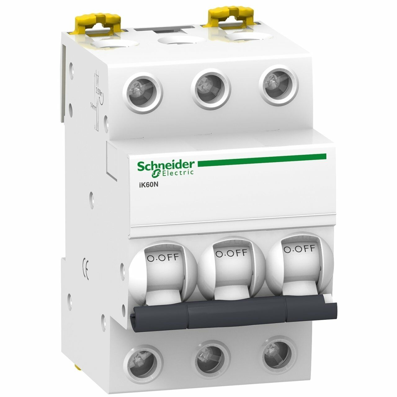 Schneider Electric A9K24350 Acti9 iK60N 3P 50A, 6kA C eğrisi Otomat